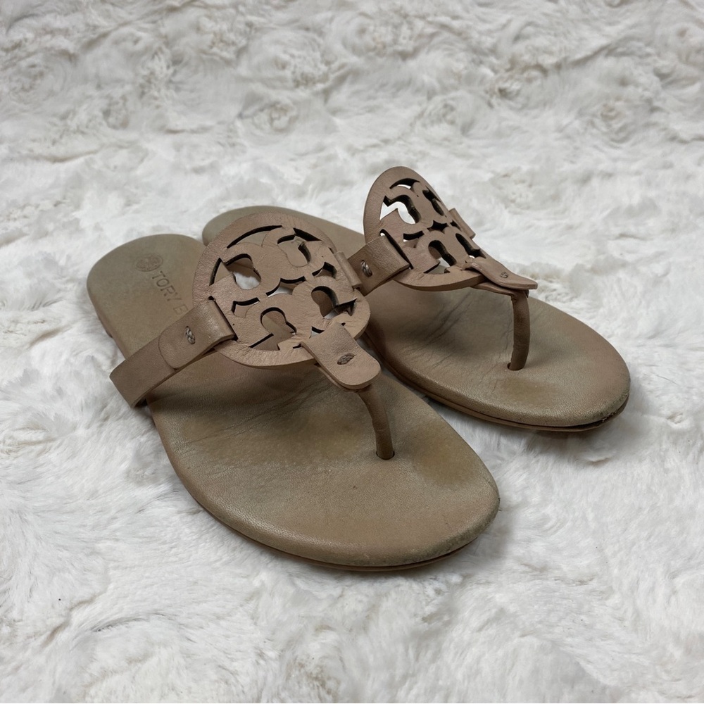 Tory Burch Miller Leather Sandals Size 4